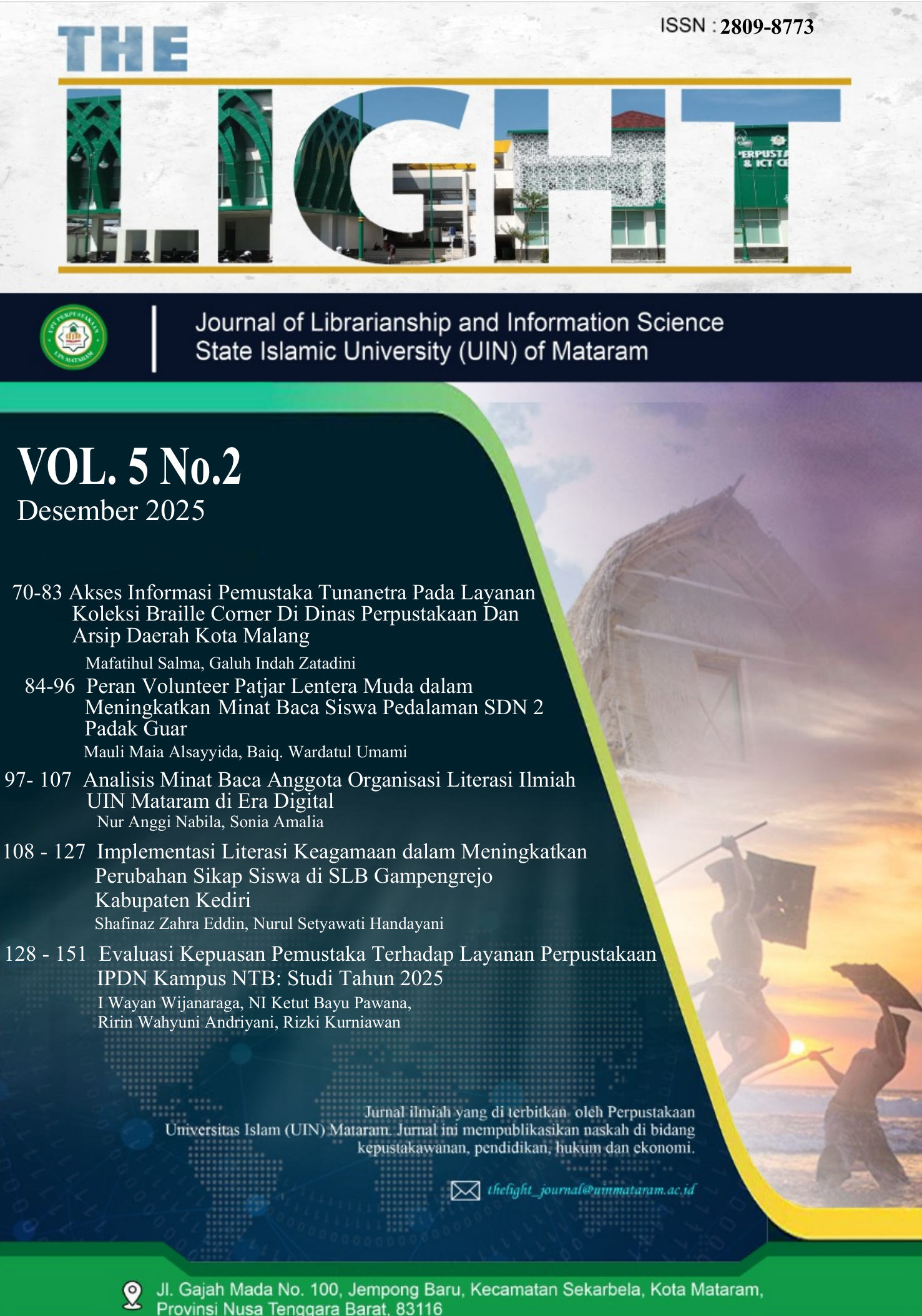 					View Vol. 5 No. 2 (2025): THE LIGHT : Journal of Librarianship and Information Science
				