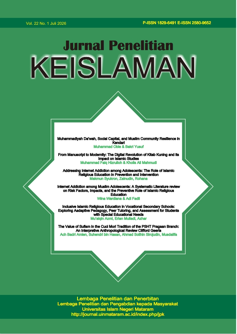 					View Vol. 22 No. 1 (2026): Contemporary Islamic Studies
				