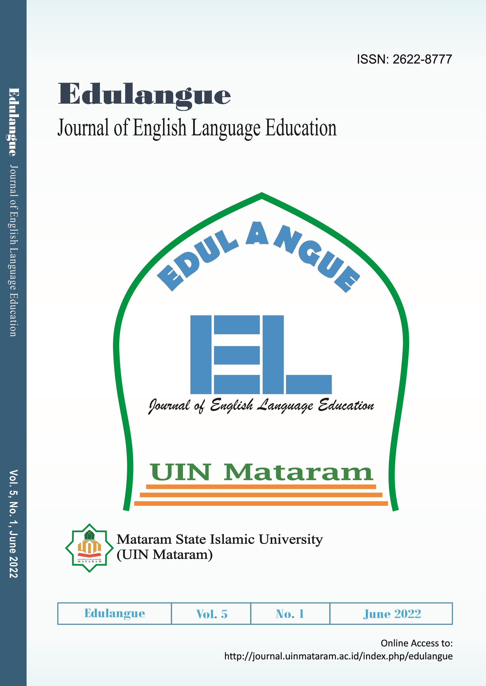 					View Vol. 5 No. 1 (2022): Edulangue: Journal of English Language Education
				